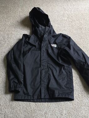 The North Face Black Kids Hooded Raincoat
